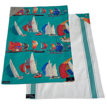 Load image into Gallery viewer, Racing Boat Tea Towel Set