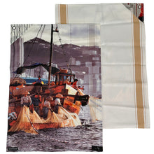 Load image into Gallery viewer, Junk and Fishing in the Harbour Tea Towel Set