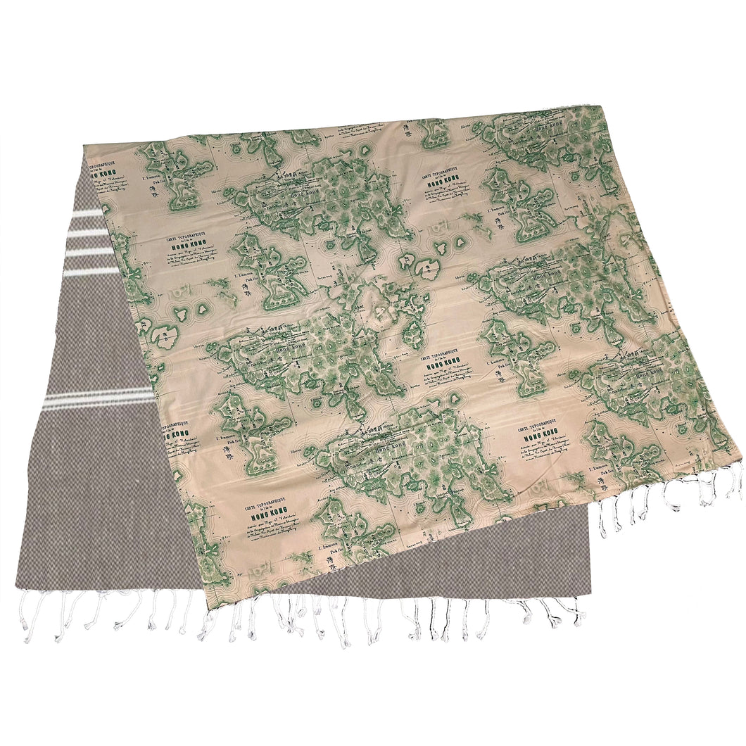 HONG KONG MAP TOWEL